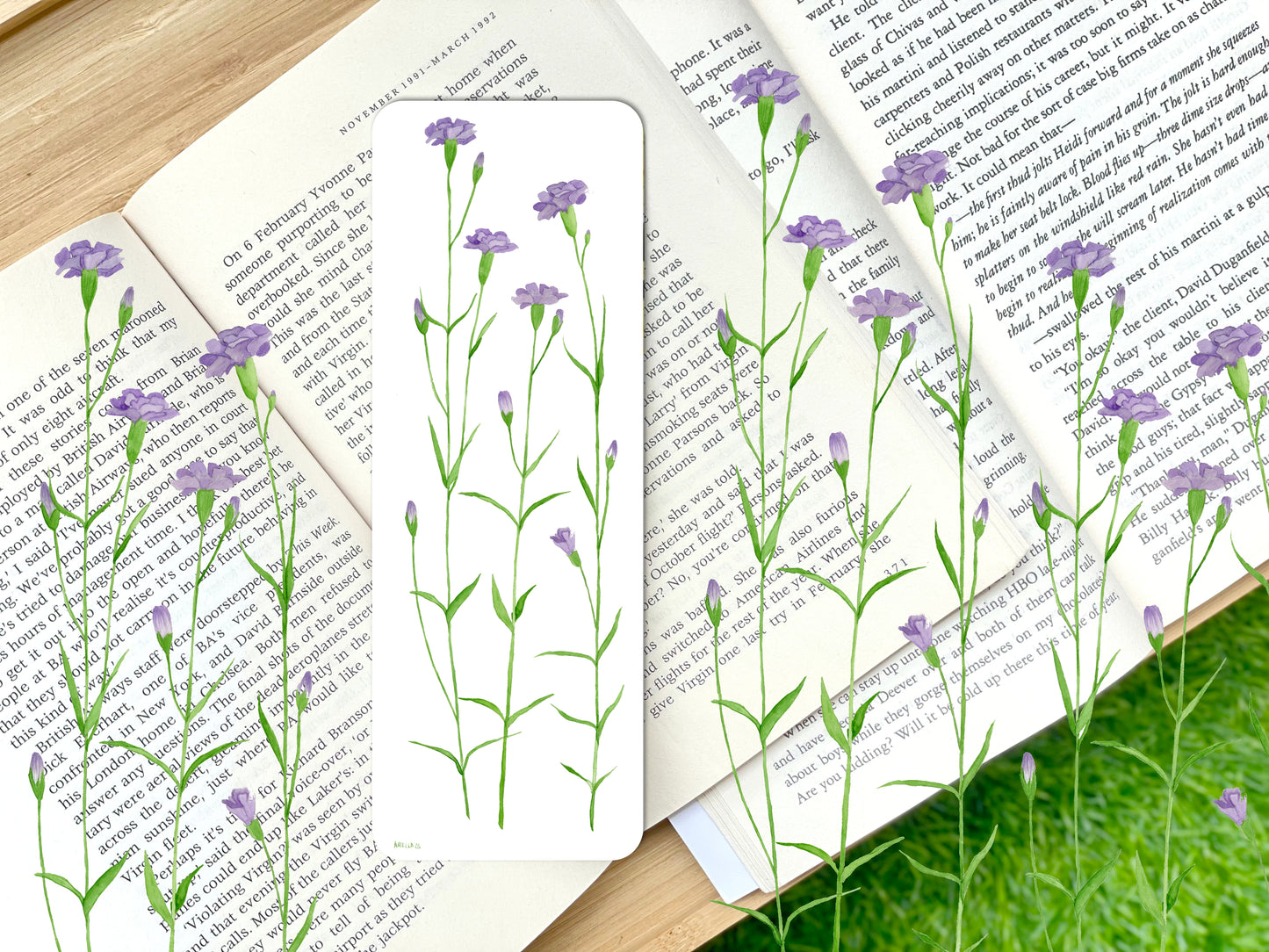 Carnations Bookmark