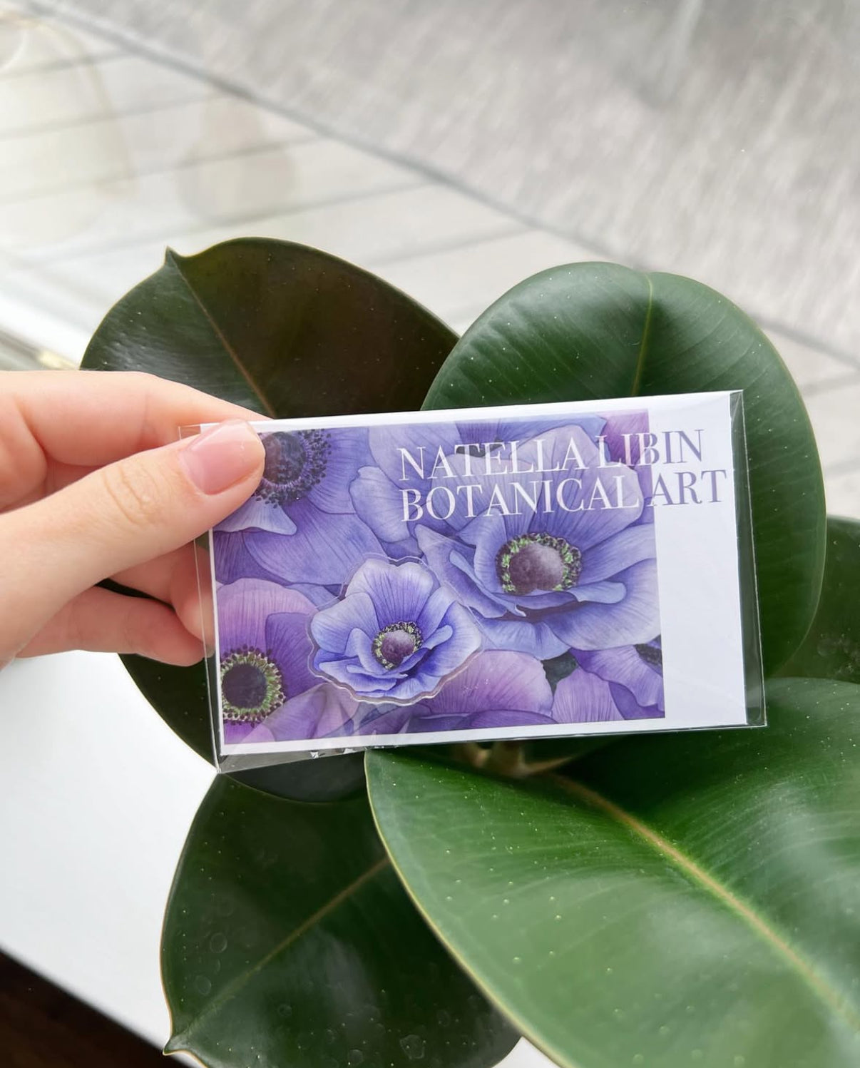 Anemone Flower Acrylic Pin