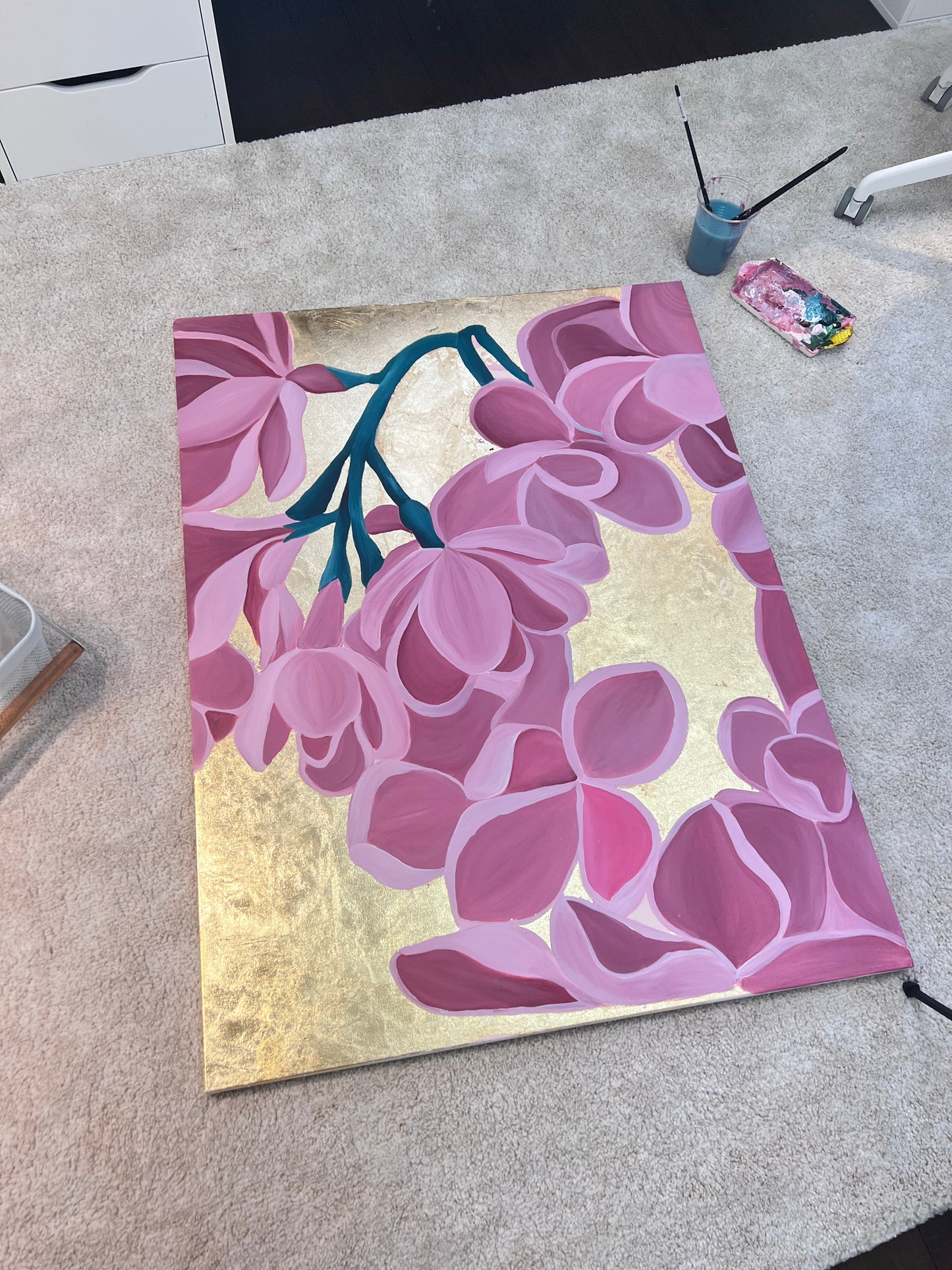 Lilacs on Gold