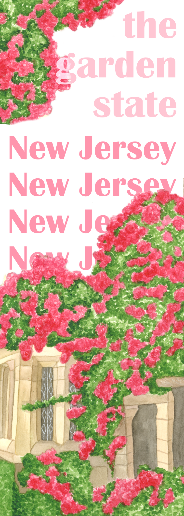 The Garden State NEW JERSEY Bookmark