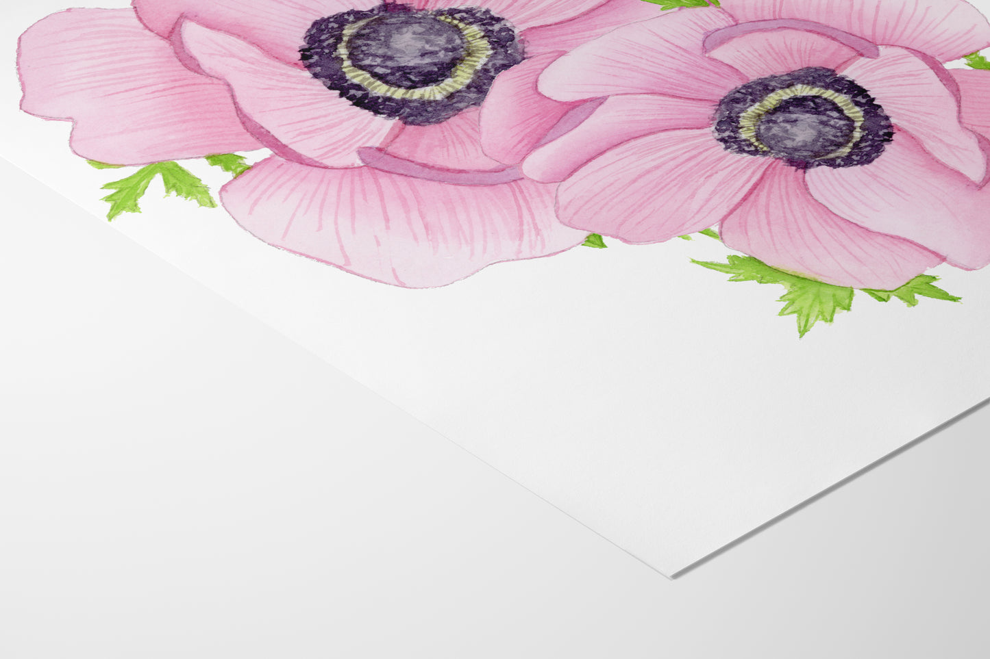 Pink Anemones Print