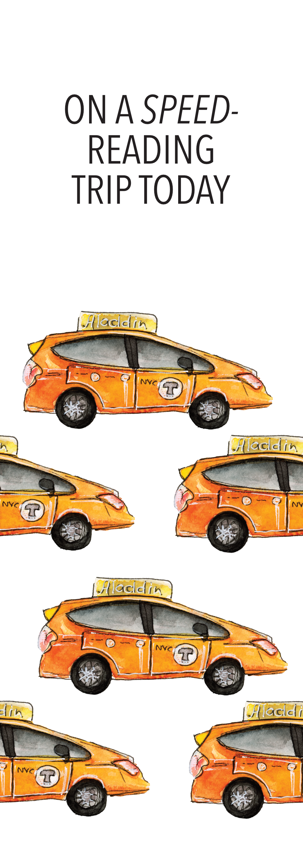 Yellow Cabs Bookmark
