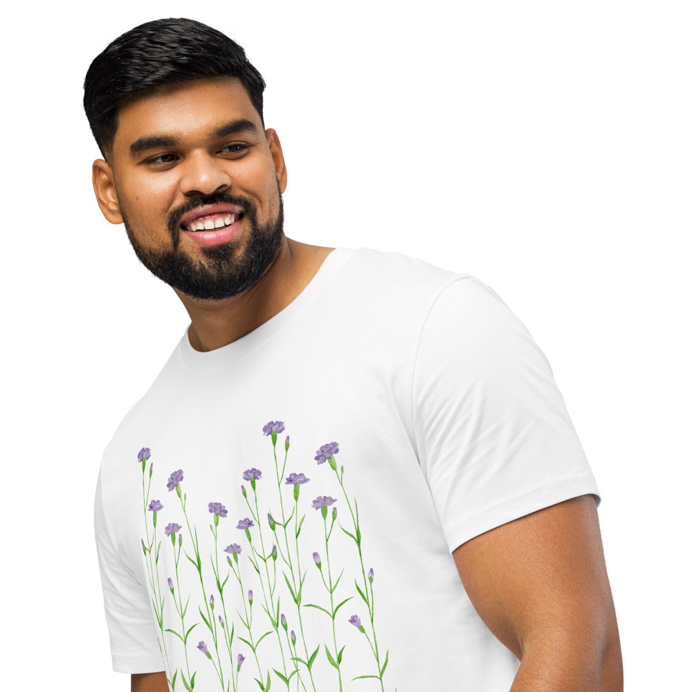 Purple Carnations Organic Tee