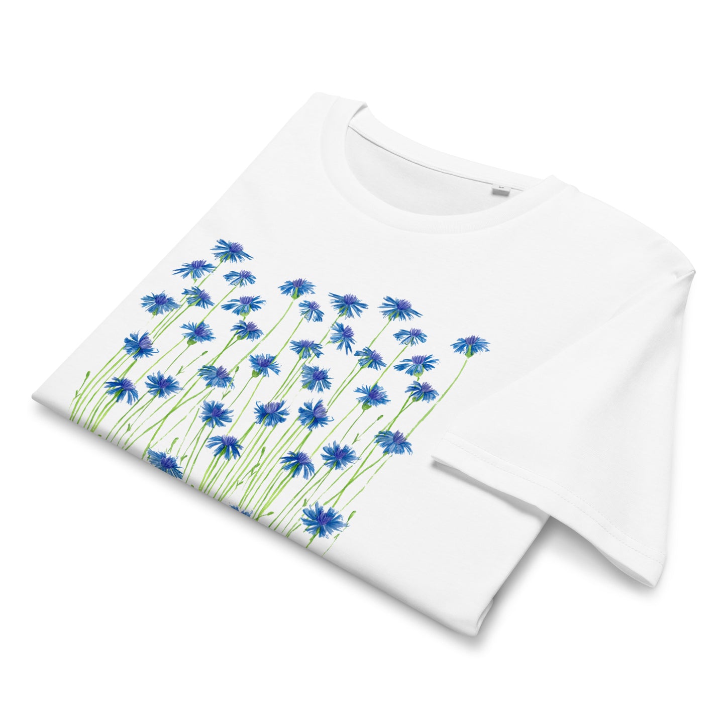 Blue Cornflowers Organic Tee