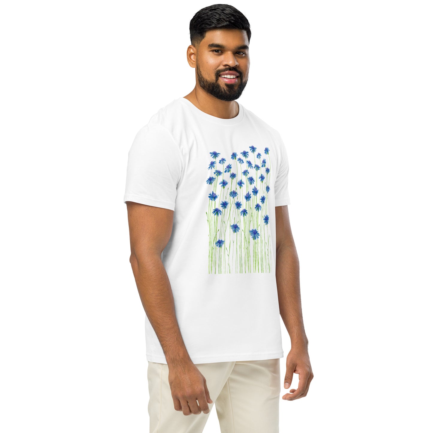 Blue Cornflowers Organic Tee