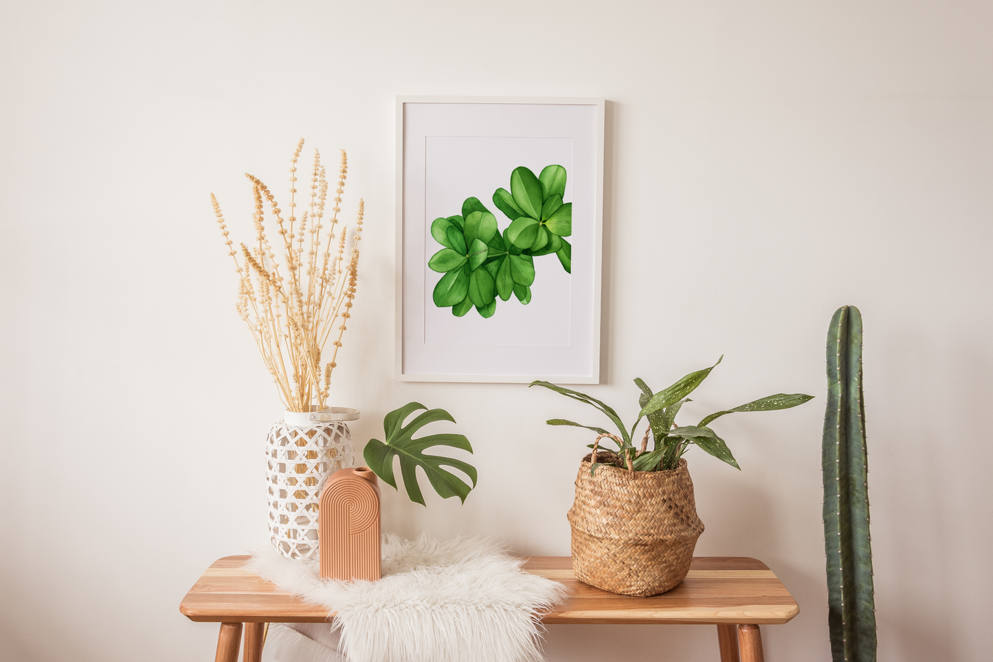 Green Leaves Print