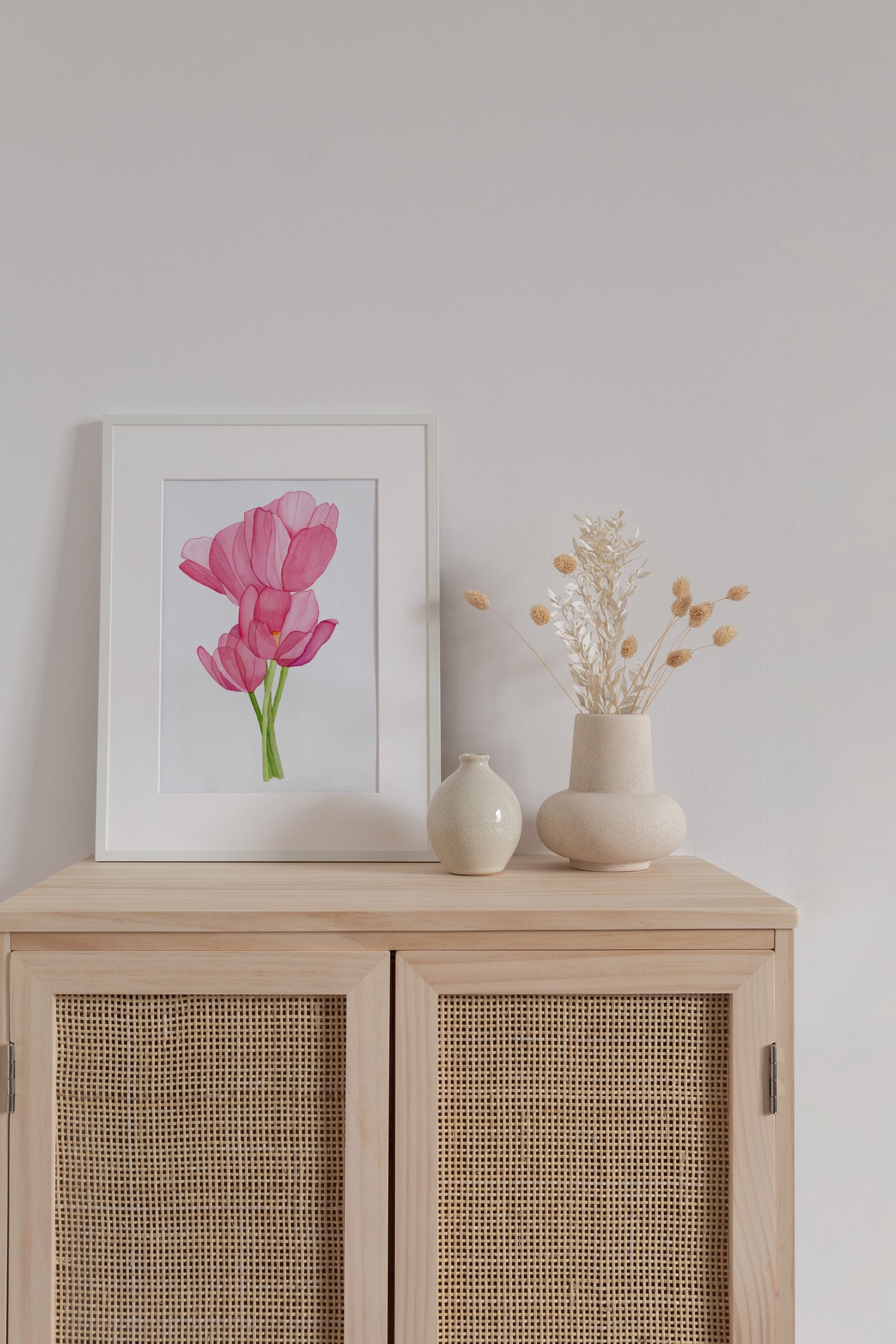 Pink Tulip Print