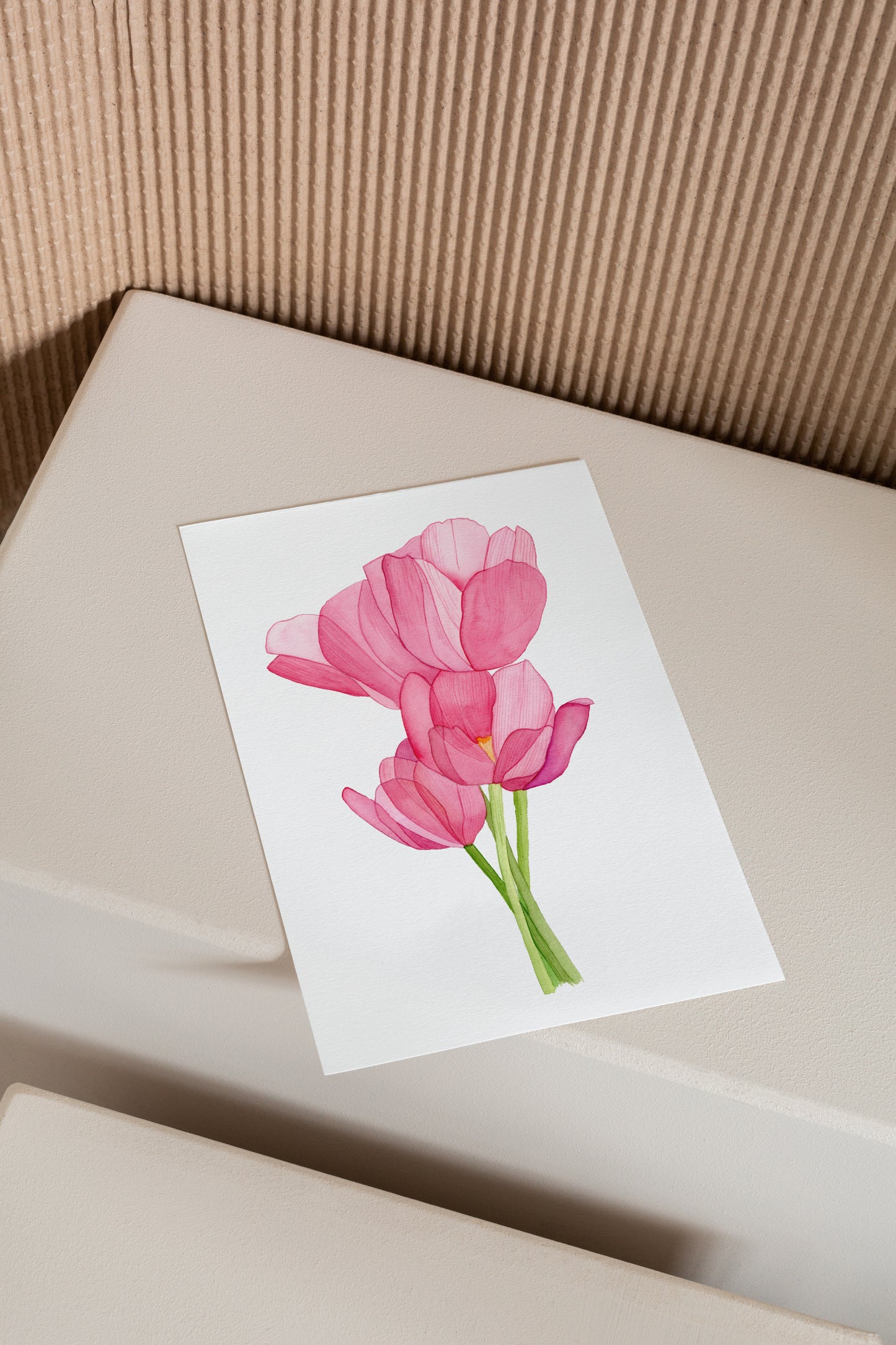 Pink Tulip Print
