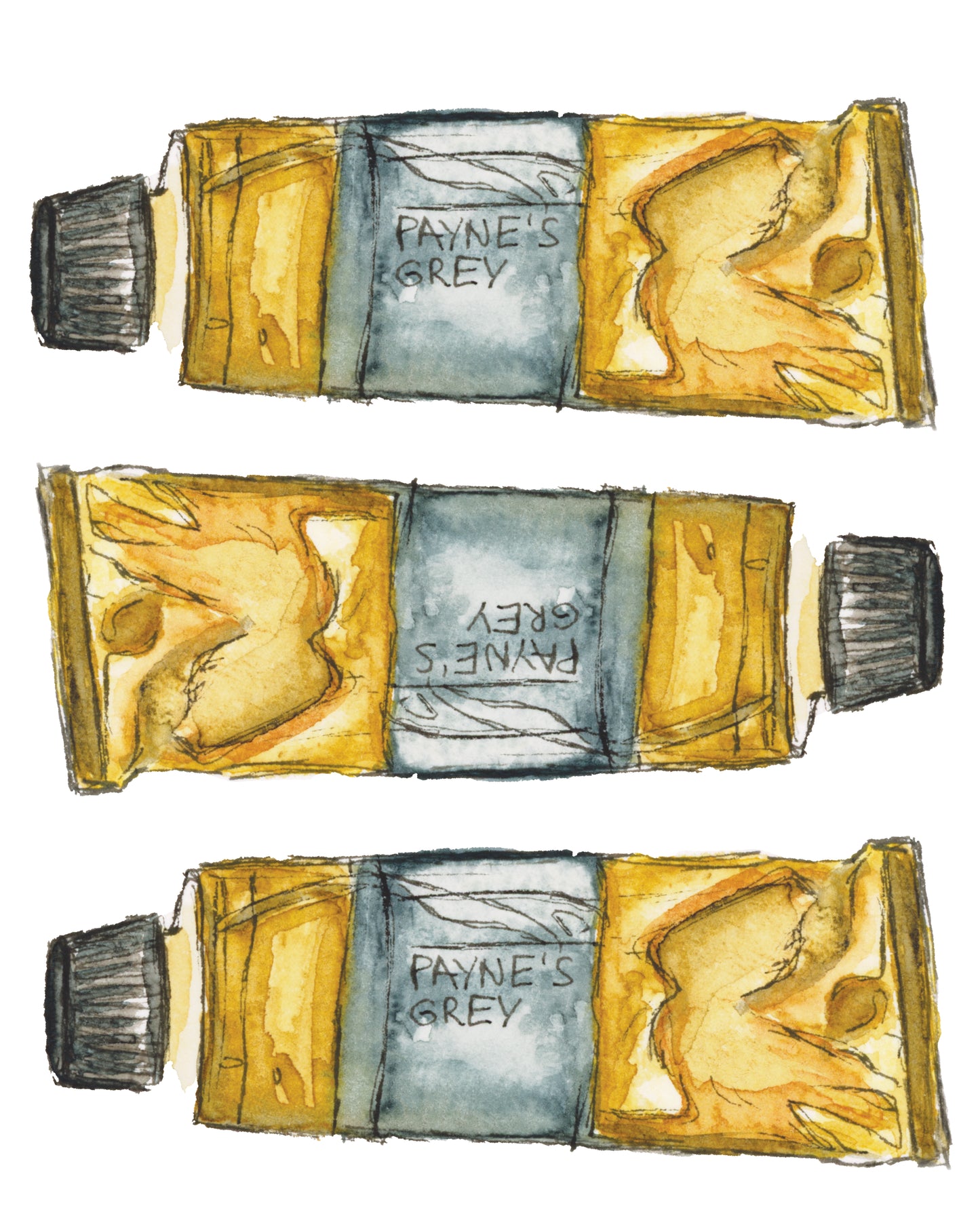 Paint Tubes Print