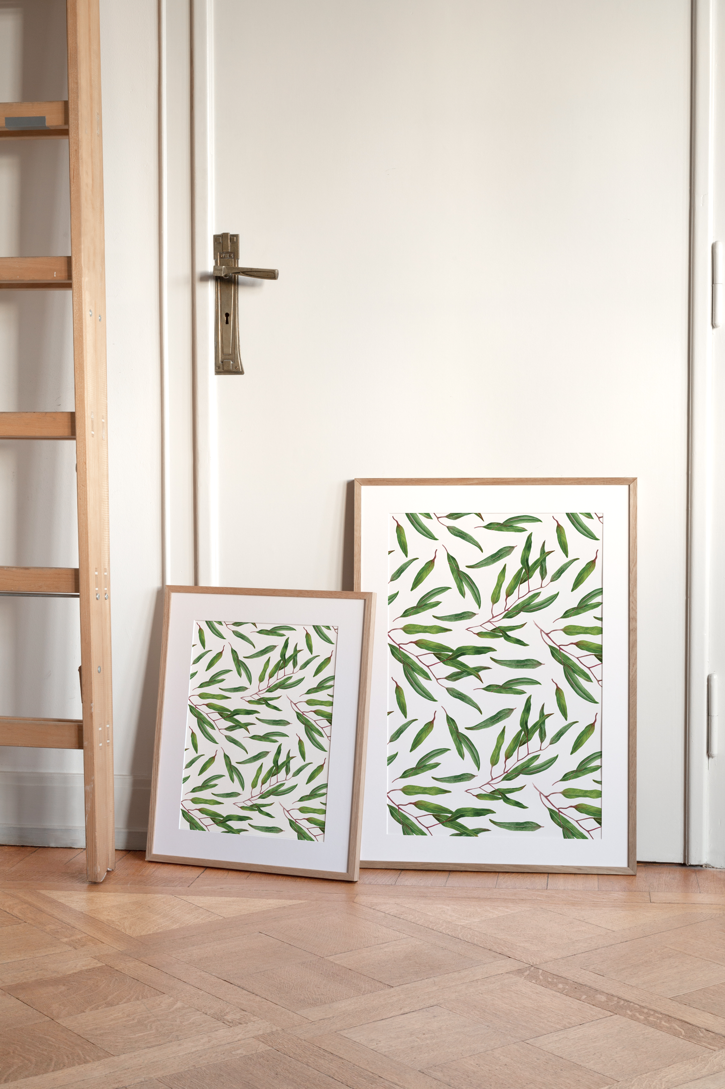 Leaves Branch Pattern Print