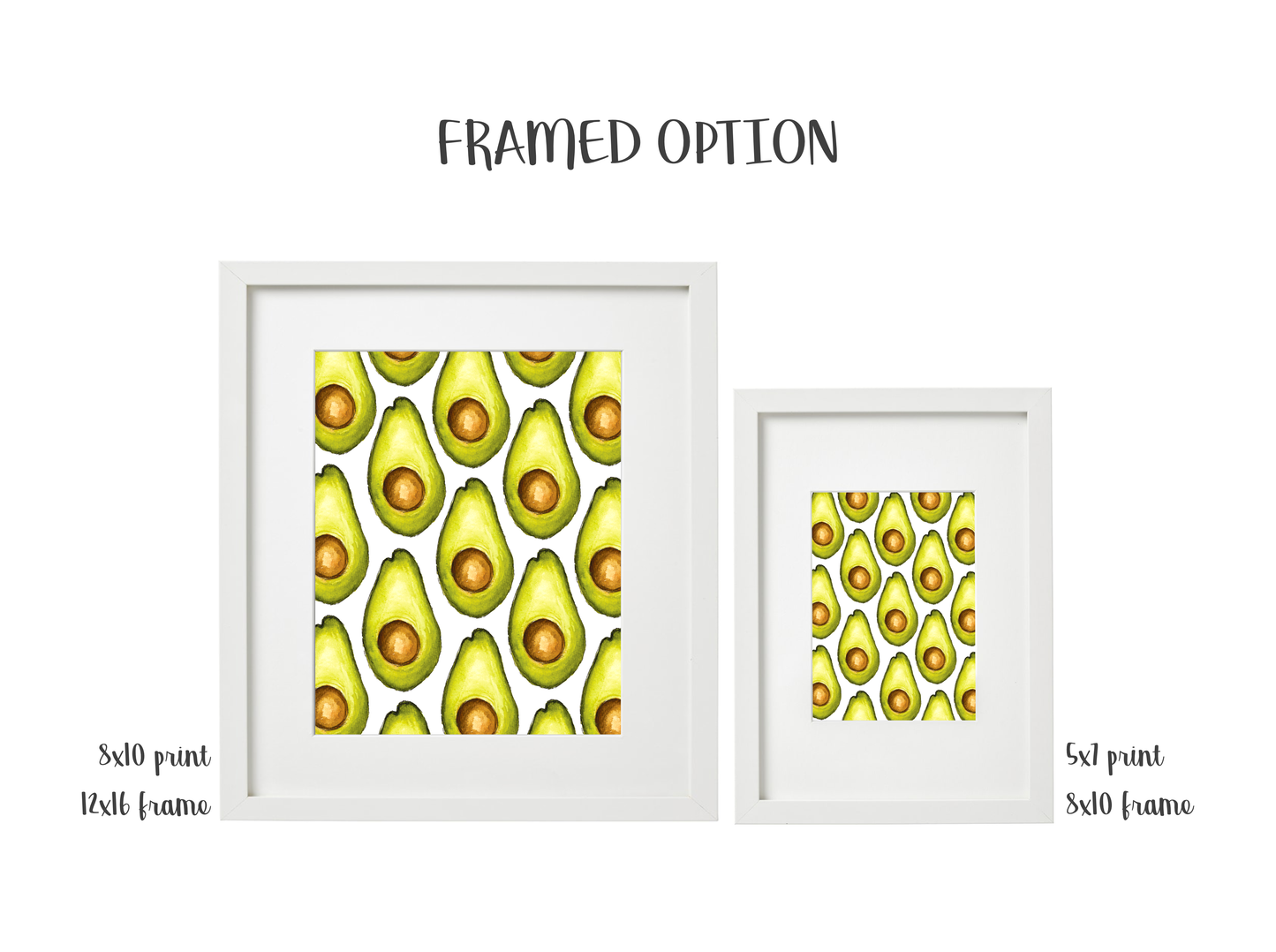 Avocados Pattern Print