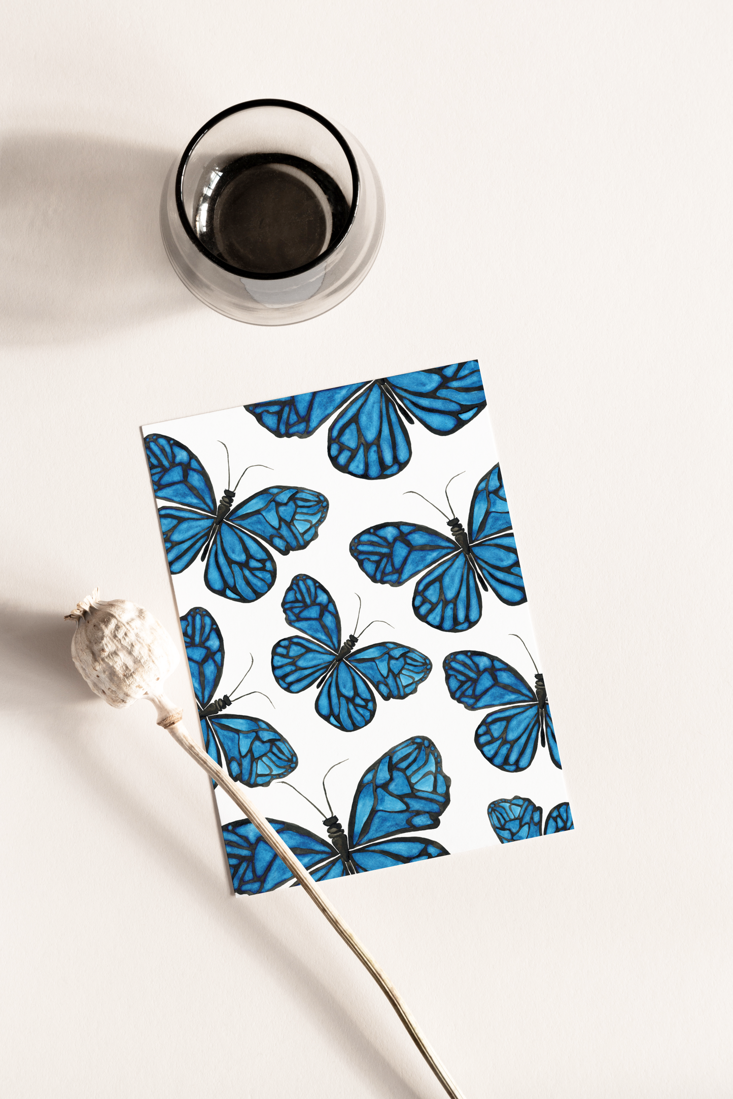 Blue Ulysses Butterflies Print
