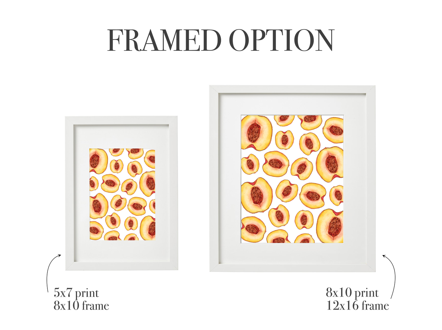 Peaches Pattern Print