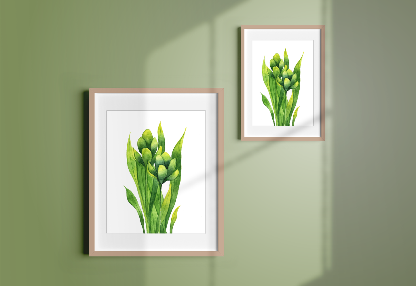 Green Early Crocus Print | Natella Libin