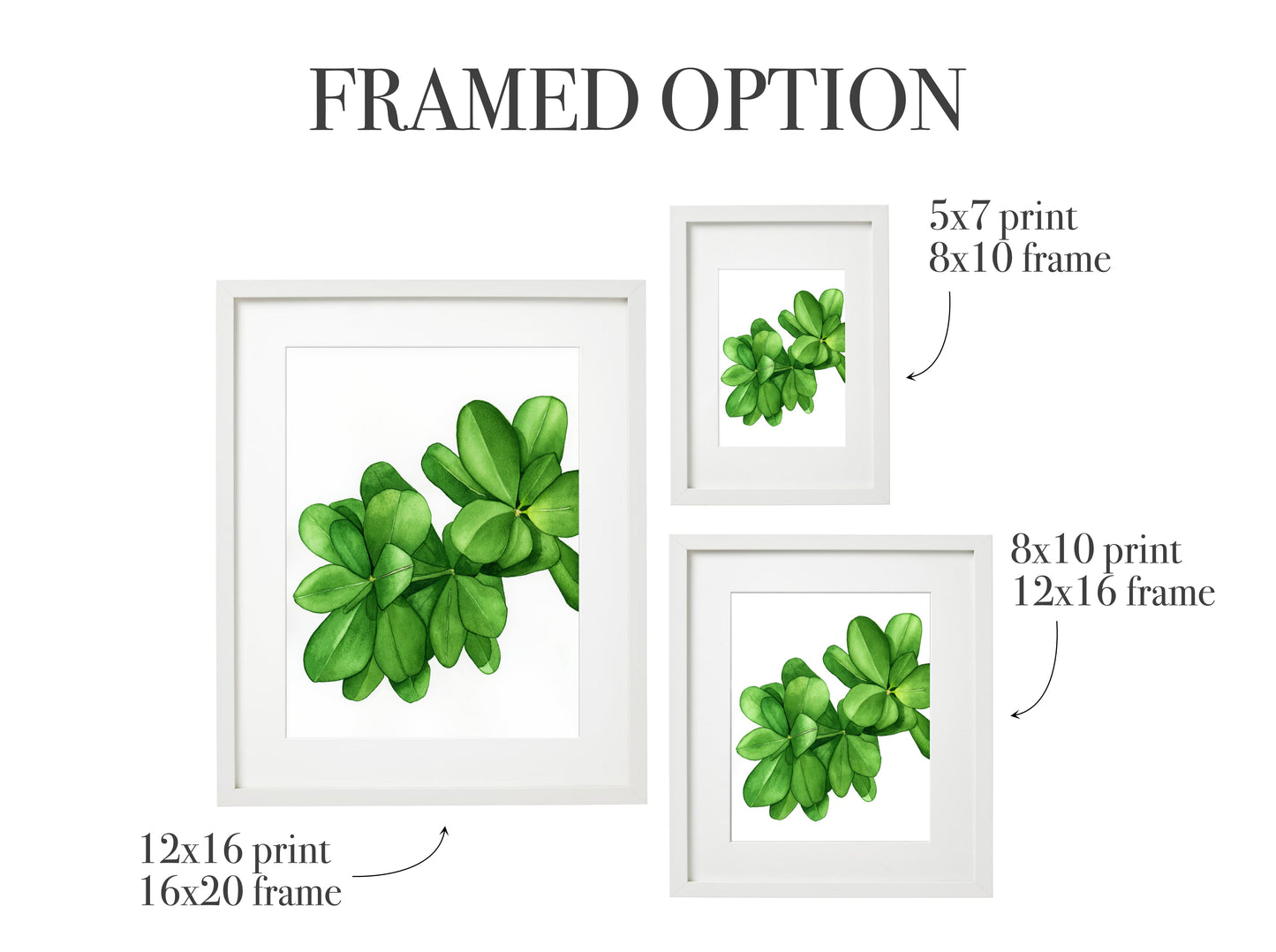 Green Leaves Print