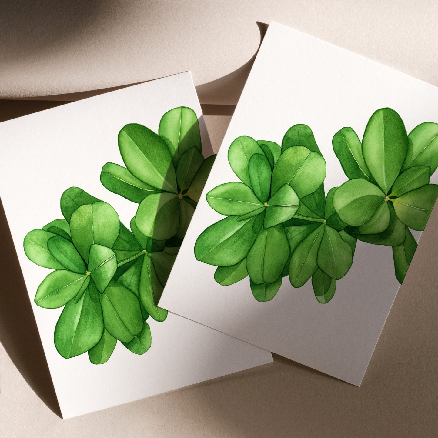 Green Leaves Print