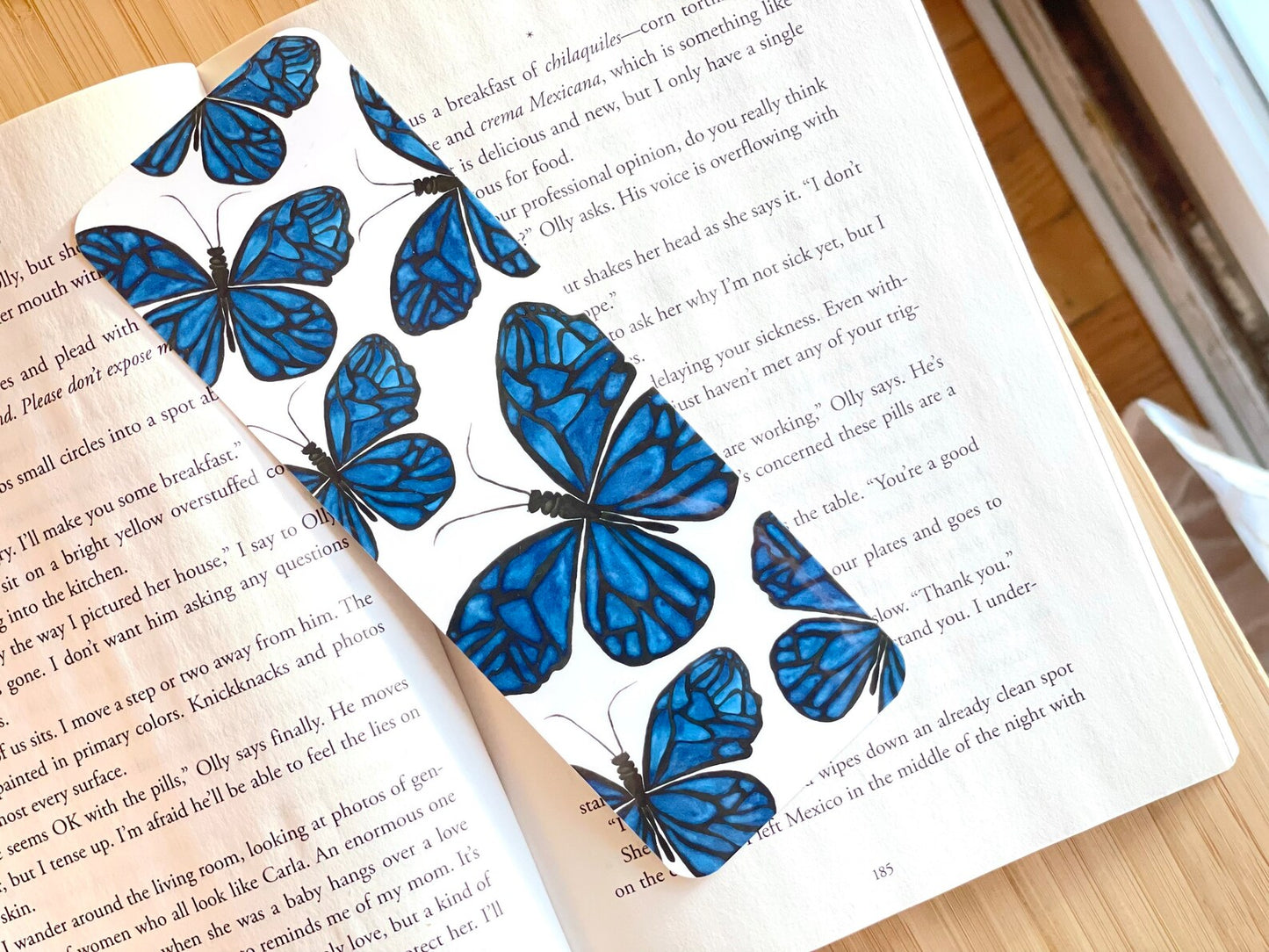 Blue Ulysses Butterflies Bookmark