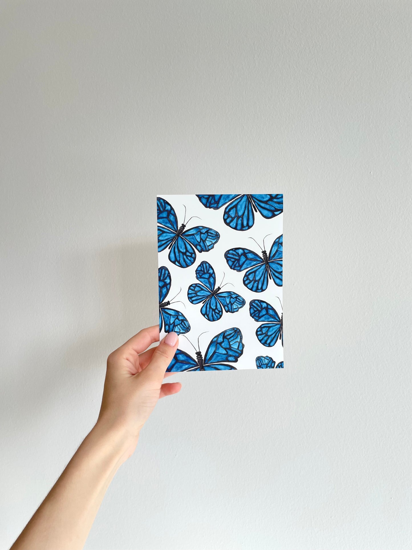 Blue Ulysses Butterflies Print