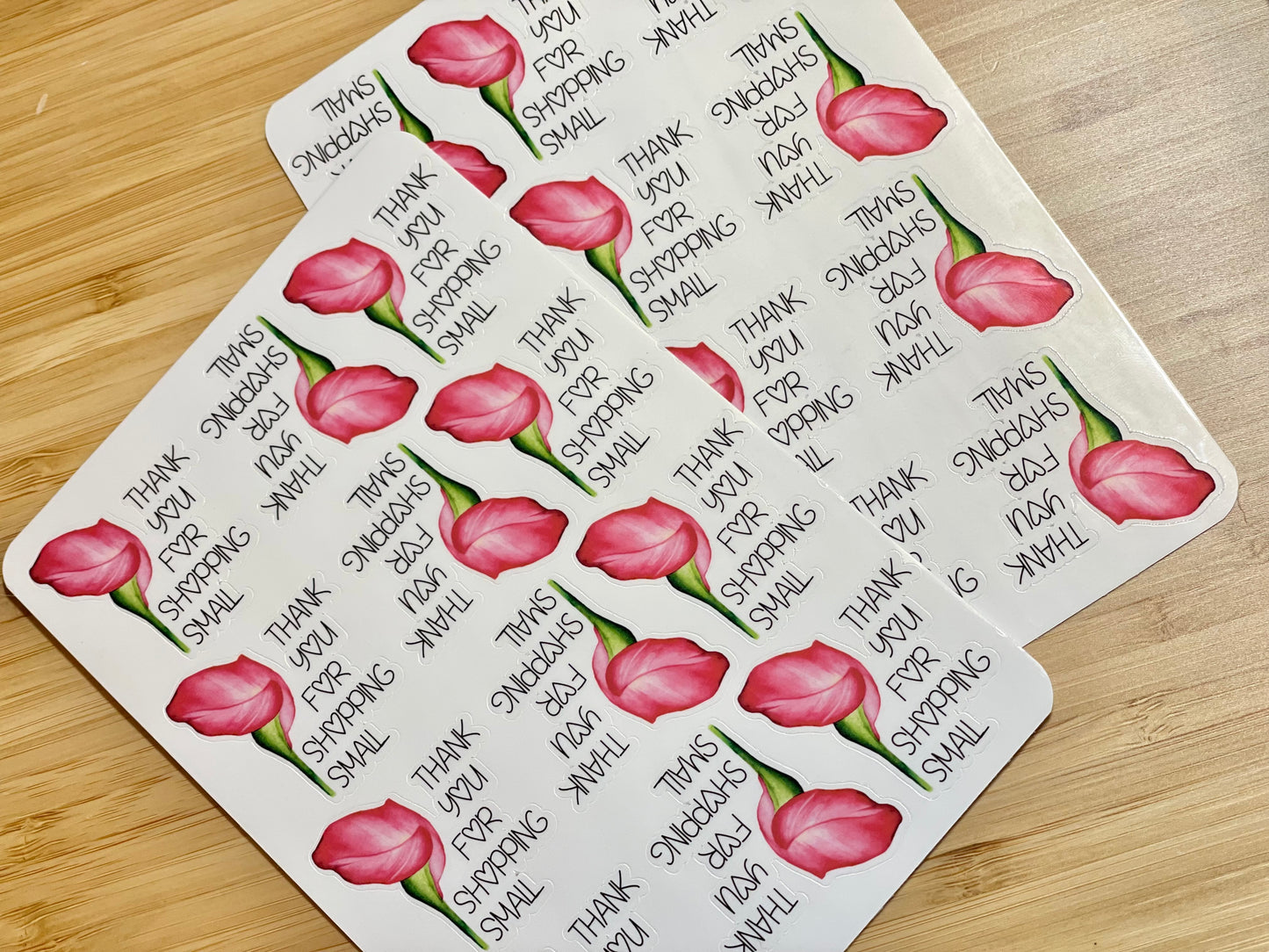 Thank You For Shopping Small Stickers