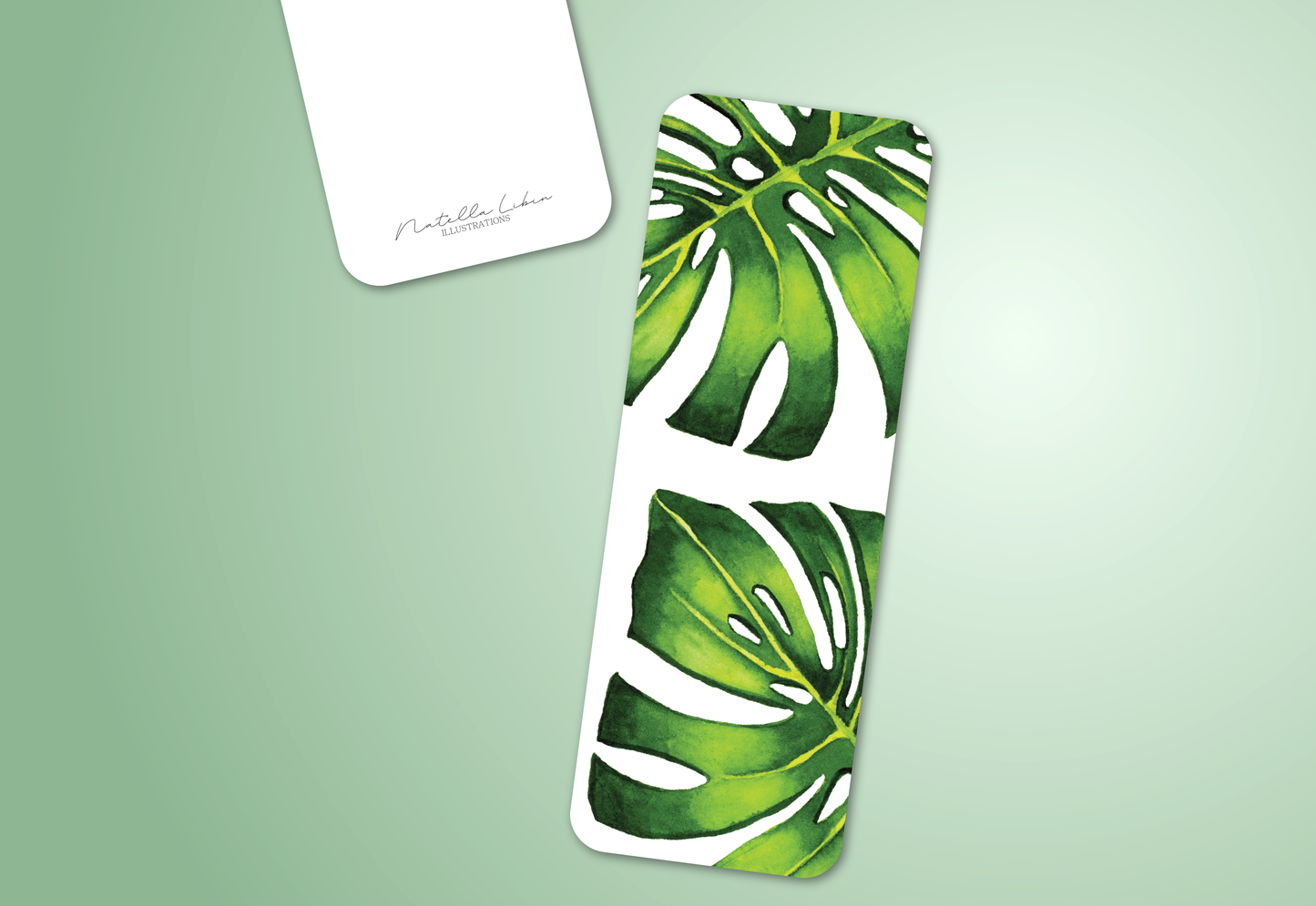 Monstera Pair Bookmark | Natella Libin