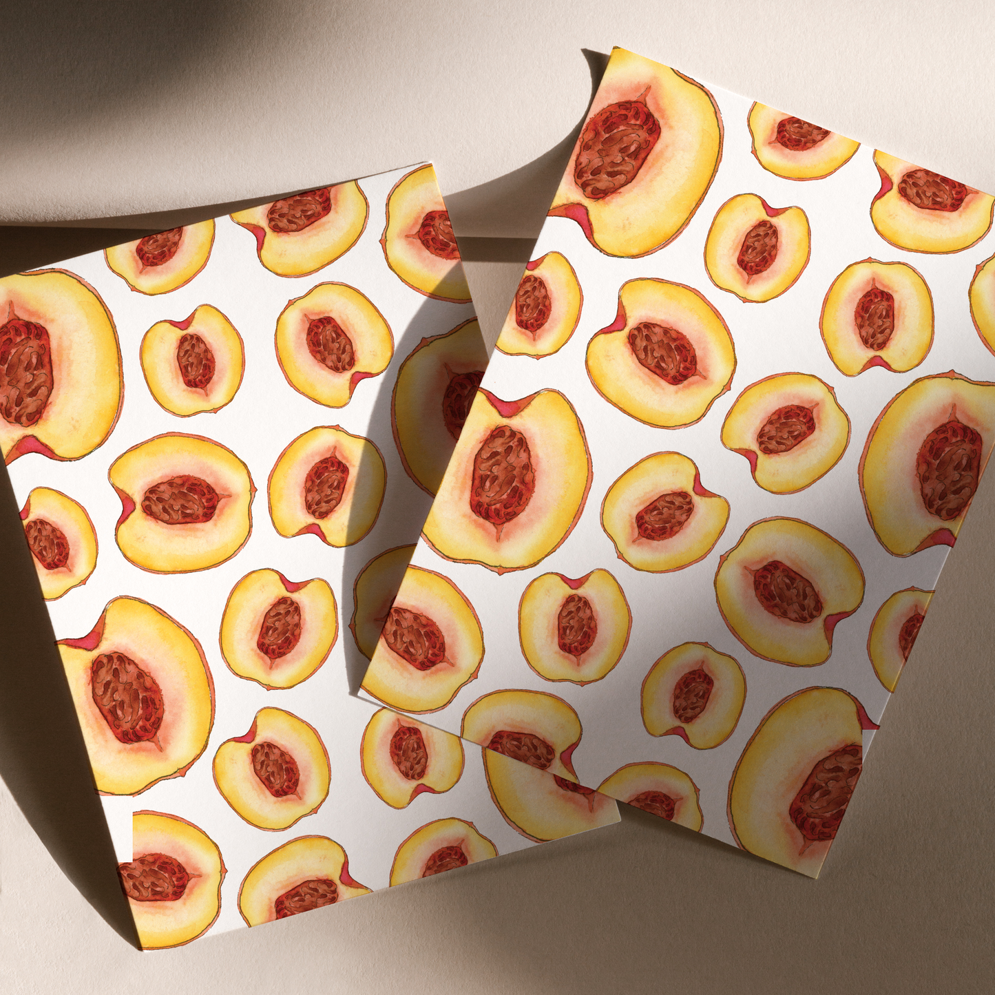 Peaches Pattern Print