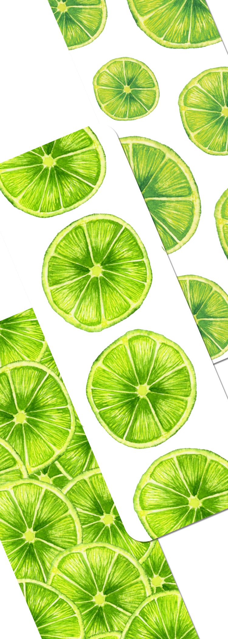 Lime Bookmarks Set