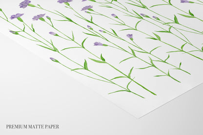 Purple Carnations Print