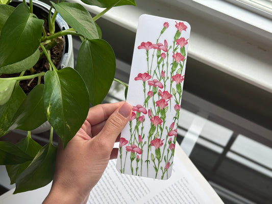 Mini Carnations Bookmark