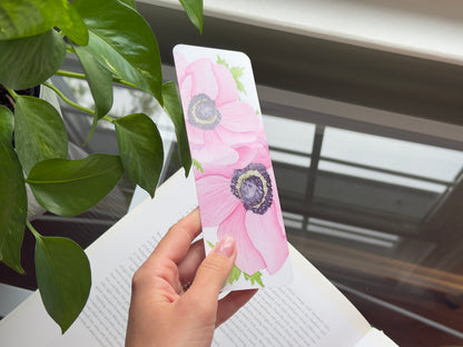 Pink Anemones Bookmark