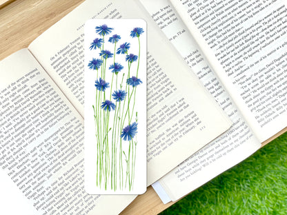 Blue Cornflower Bookmark