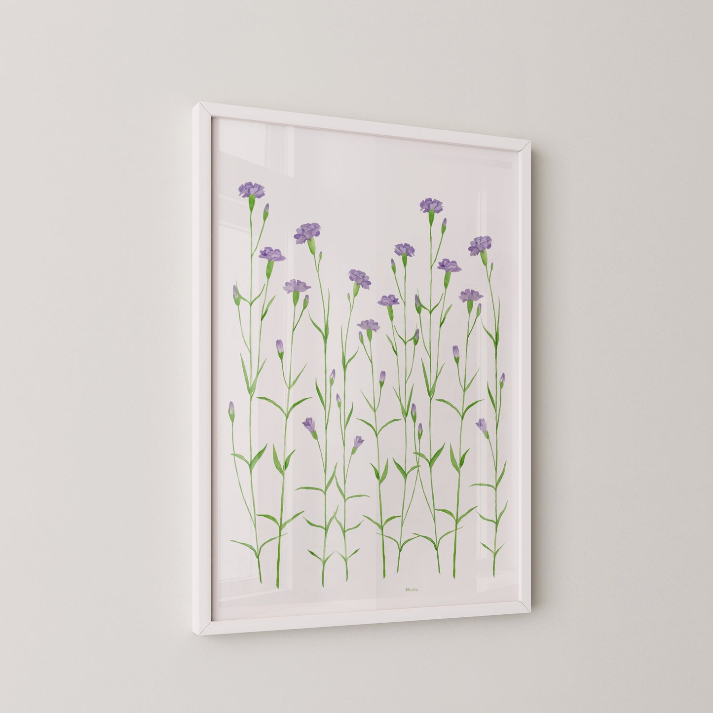 Purple Carnations Print