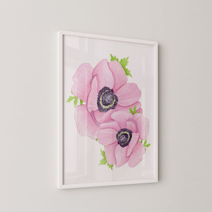 Pink Anemones Print