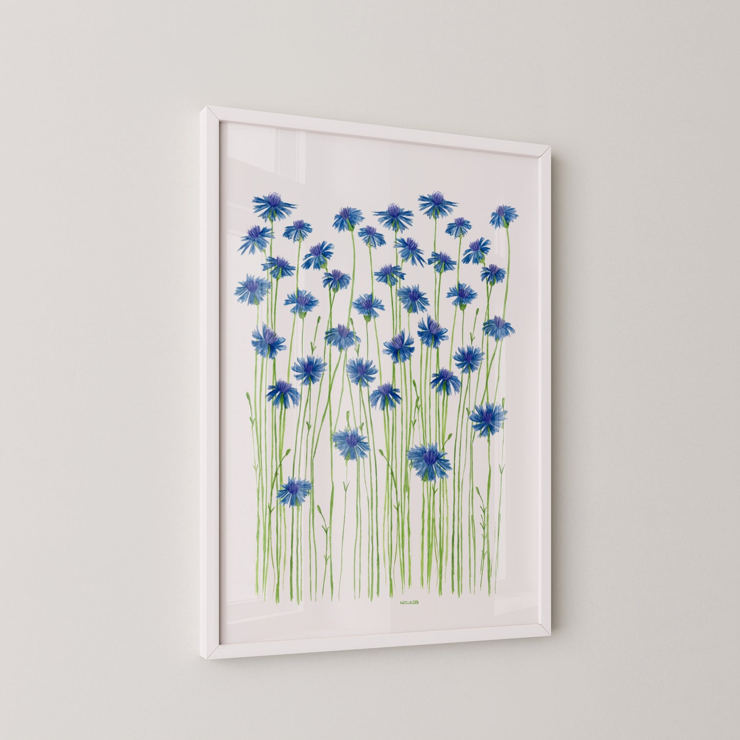 Blue Cornflowers Print