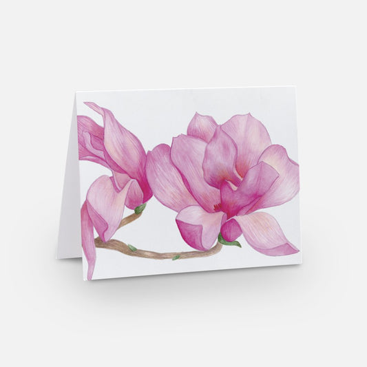 Pink Magnolias Notecard