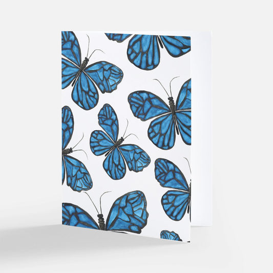 Blue Ulysses Butterflies Notecard