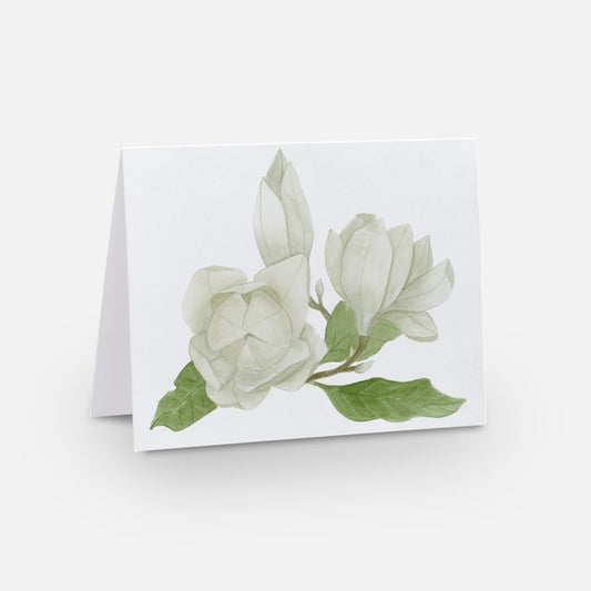 White Magnolia Notecard