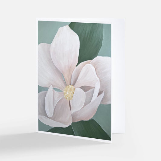 White Magnolia Notecard