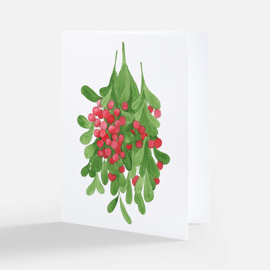 Red Mistletoe Notecard