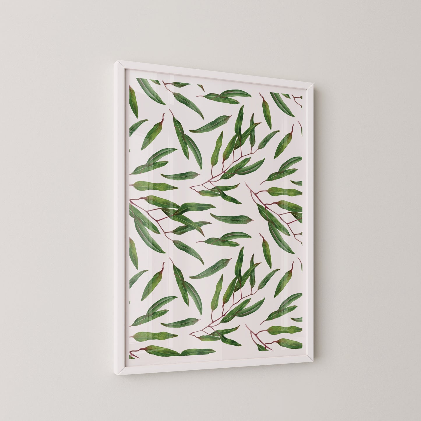 Leaves Branch Pattern Print