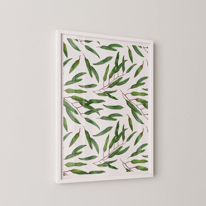Leaves Branch Pattern Print
