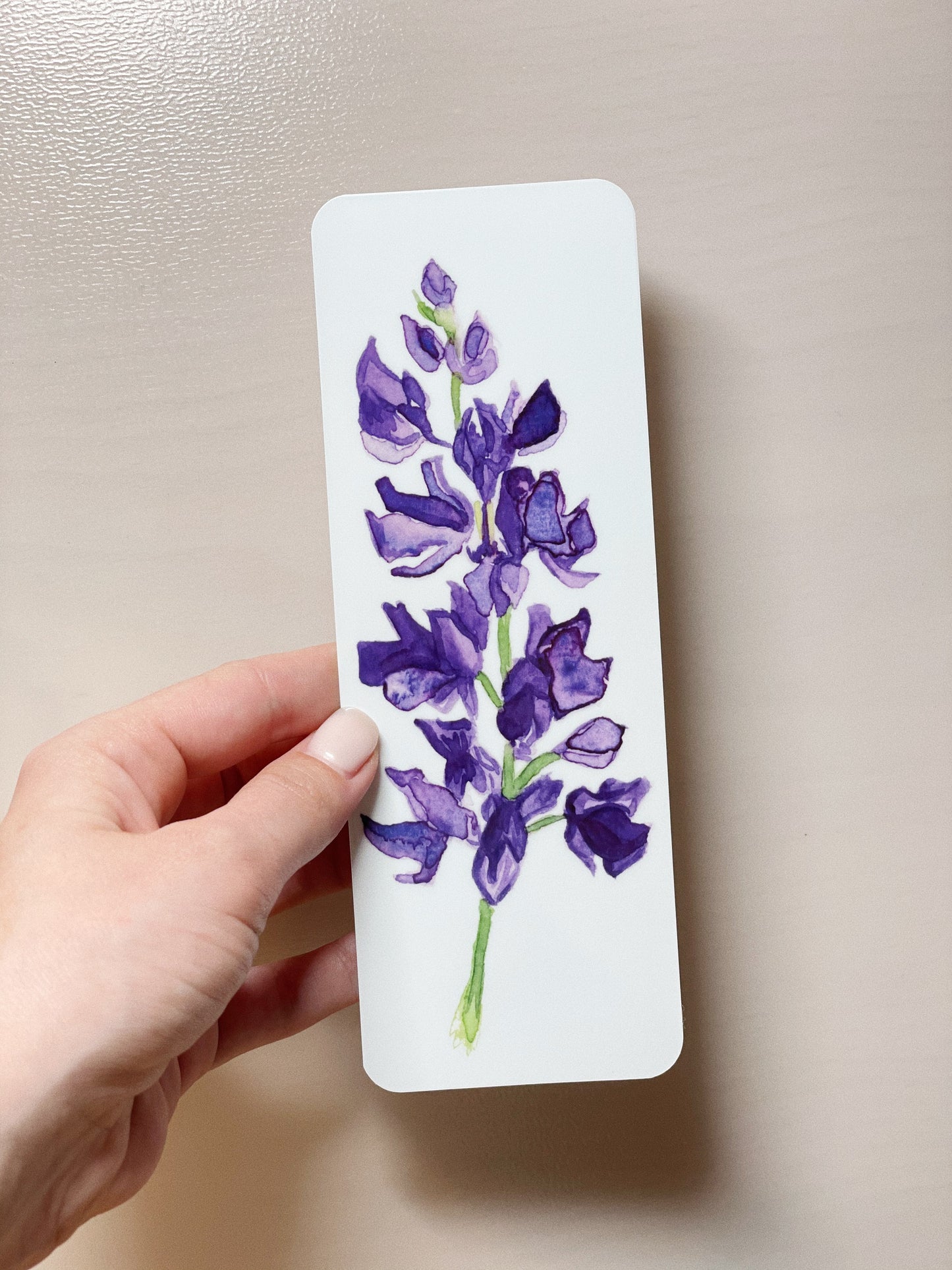 Purple Snapdragon Bookmark | Natella Libin