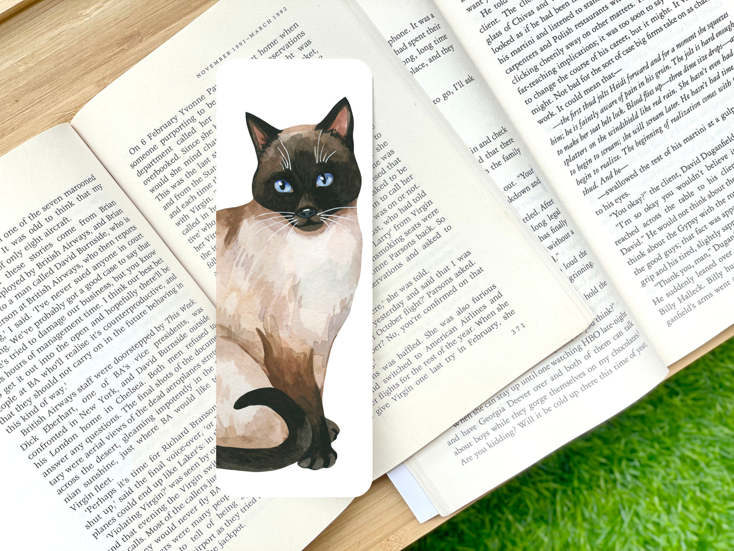 Black and White Cat Bookmark