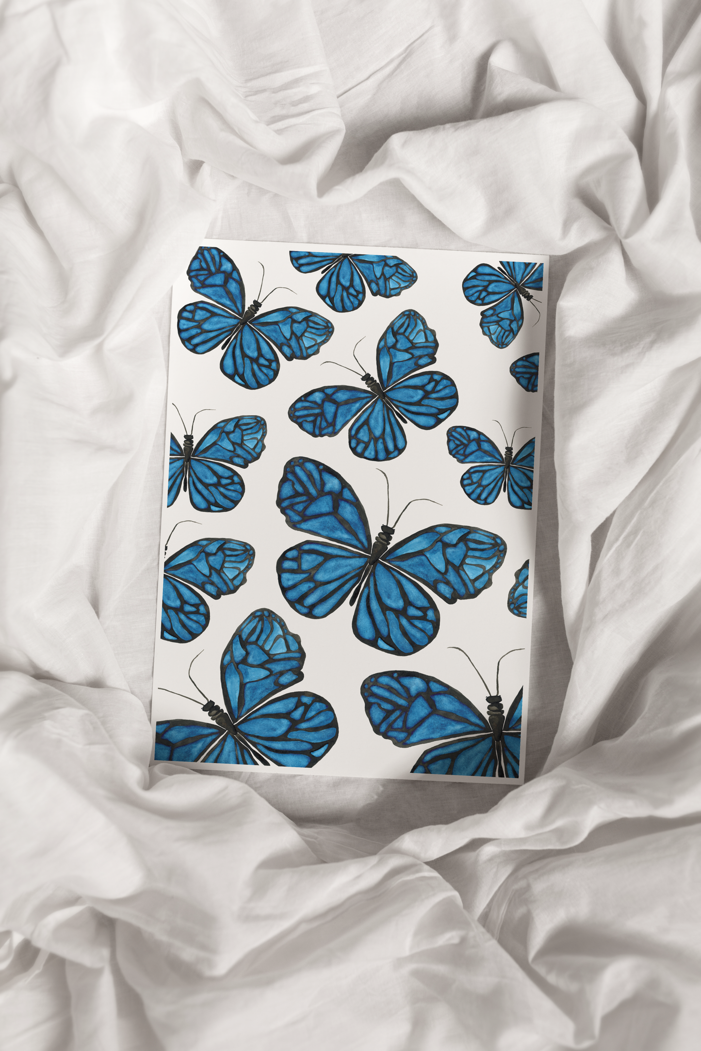 Blue Ulysses Butterflies Print