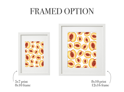 Peaches Pattern Print