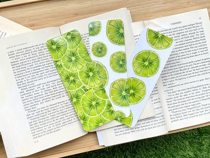 Lime Bookmarks Set
