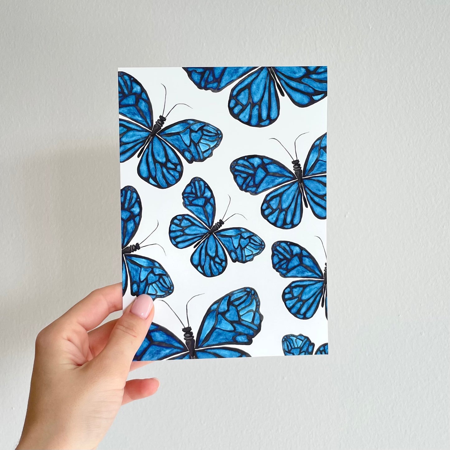 Blue Ulysses Butterflies Print