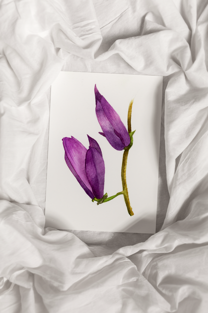 Purple Magnolias Print